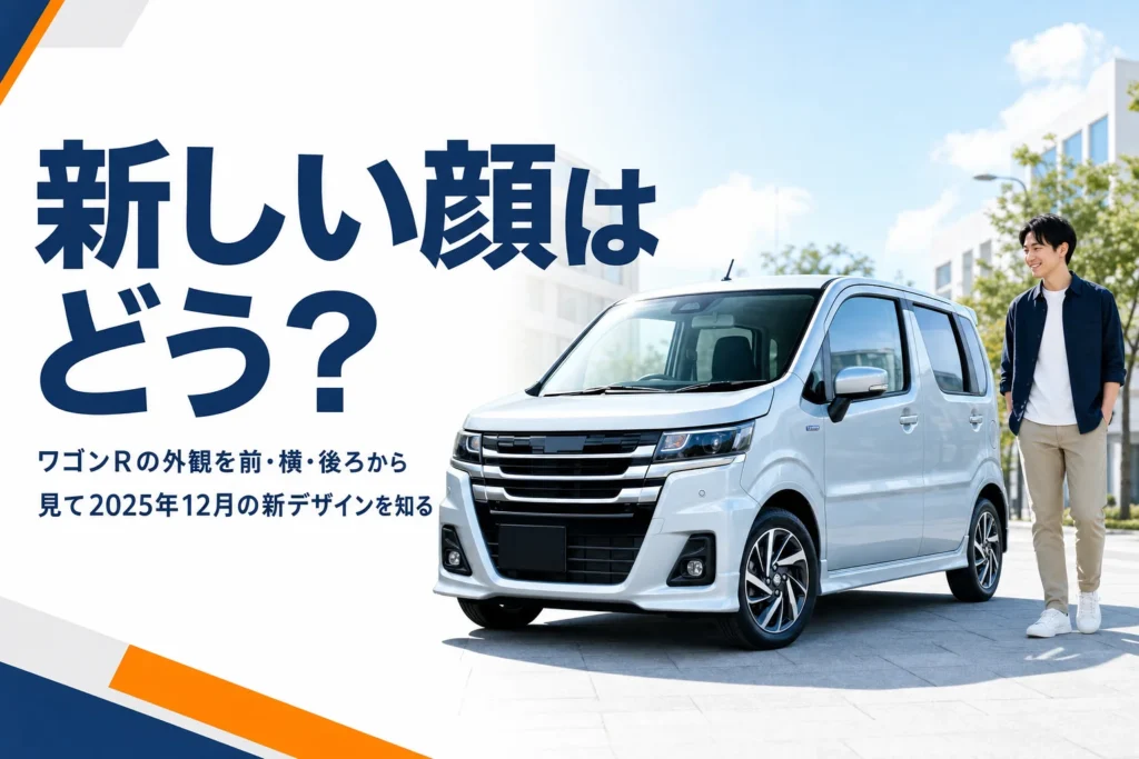 2025年12月に新しくなったワゴンRの外観をまとめたアイキャッチ