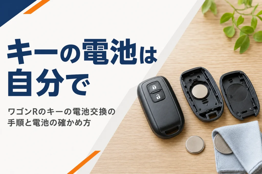 ワゴンRのスマートキーの電池を交換するイメージ