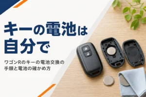ワゴンRのスマートキーの電池を交換するイメージ