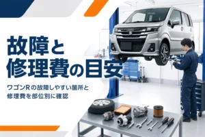 ワゴンRの故障と修理費を確かめるイメージ