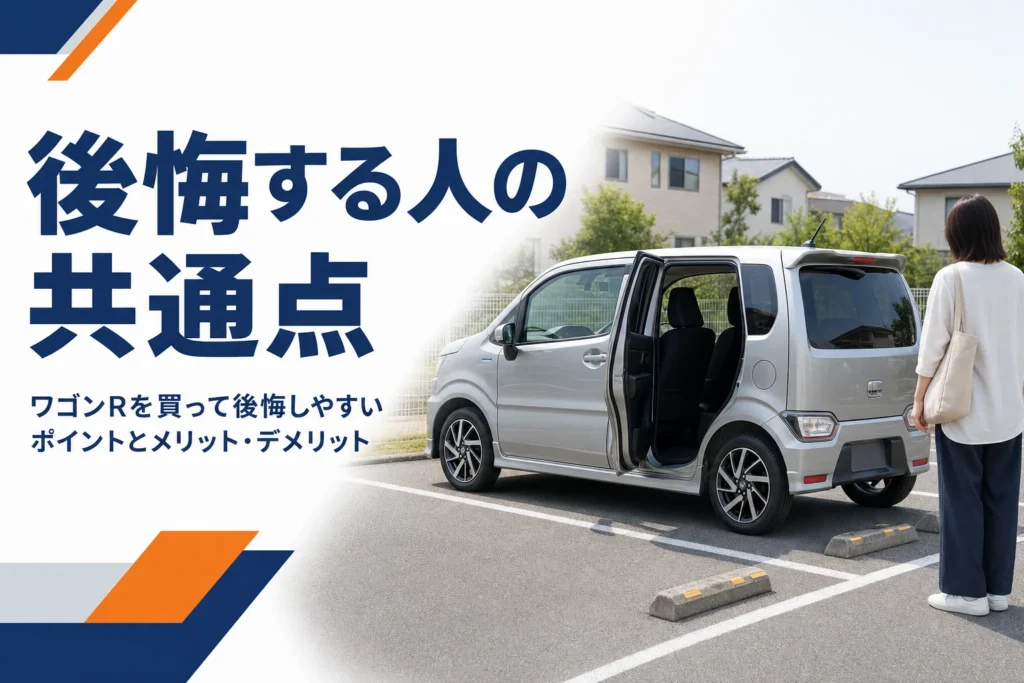 ワゴンRを買って後悔する人の共通点を解説する記事のアイキャッチ