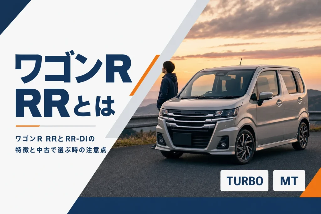 ワゴンR RRとRR-DIの特徴と中古の注意点をまとめたアイキャッチ
